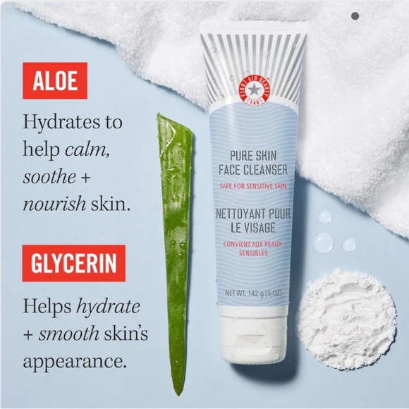 First Aid Beauty Pure Skin Face Cleanser Mini Size - Picture 1 of 9